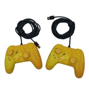 (2) Powera Enhanced Controller Yellow‎ Pokemon - TWO CONTROLLERS!